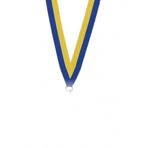 Medaljband Blå / gul
